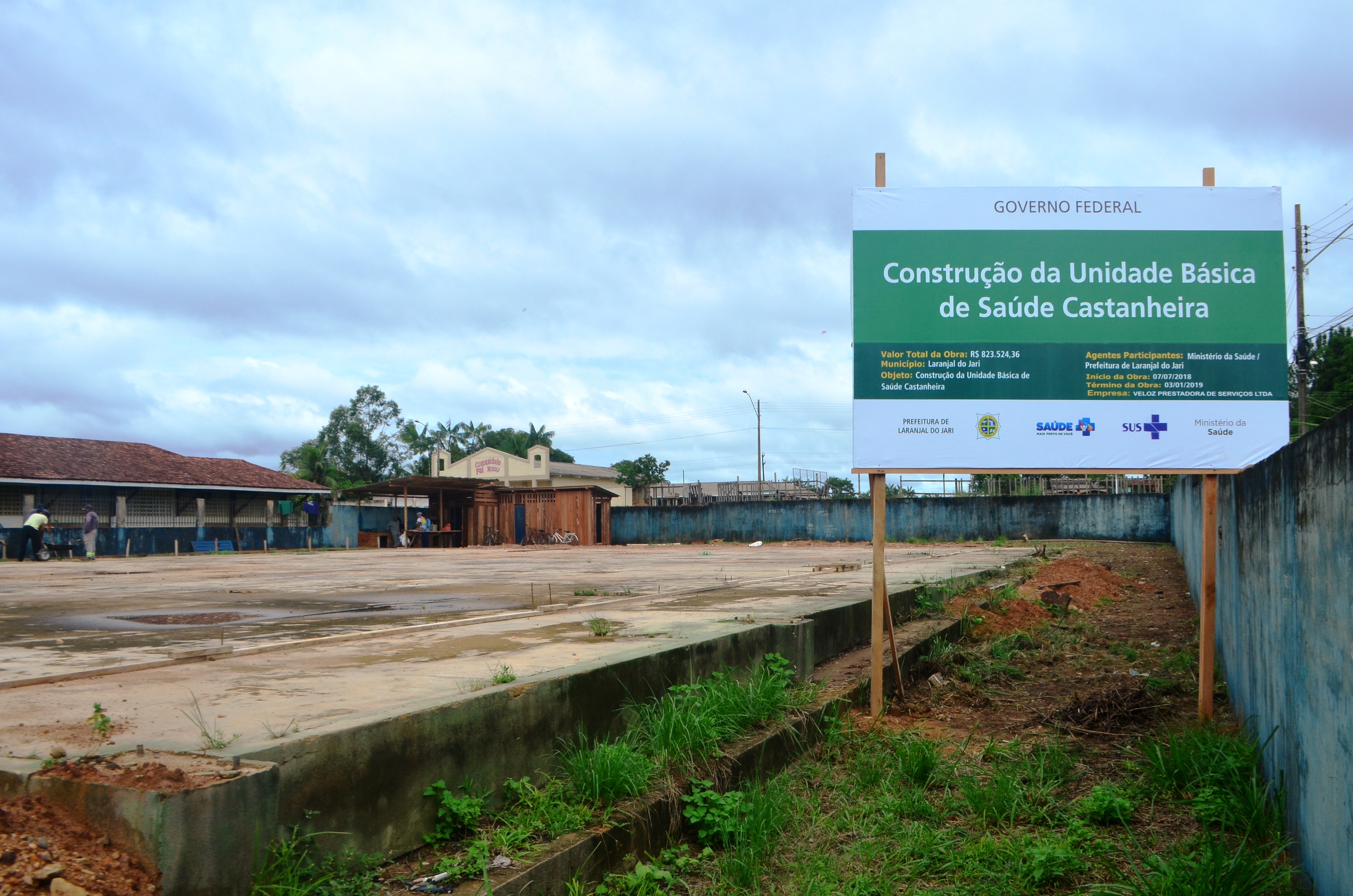 Prefeitura inicia construção da nova UBS Castanheira.